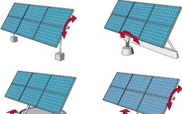 Pin năng lượng Mặt trời tự xoay theo hướng nắng