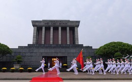 Trang nghiêm Lễ thượng cờ mừng Quốc khánh trên Quảng trường Ba Đình