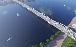 Cầu Trần Hưng Đạo cấp đặc biệt gần 9.000 tỉ đồng qua sông Hồng có hình dáng thế nào?