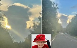 Đám mây giống Nữ hoàng Elizabeth xuất hiện ở thị trấn Anh