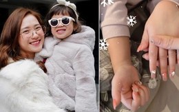 Bà xã JustaTee gây tranh cãi vì cho con gái Cici làm nail quá sớm, netizen: "Mình là người lớn còn không dám để móng dài như thế"