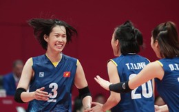 ASIAD 19: Thắng kịch tính Hàn Quốc, tuyển bóng chuyền nữ Việt Nam đứng đầu bảng