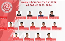 Danh sách Viettel FC đá V-League 2023/2024: Công Phương góp mặt