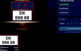 "Đại gia" đấu giá 2 biển số xe "siêu đẹp" 51K-888.88 và 30K-567.89 với hơn 45 tỉ đồng đã bỏ cọc