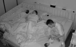Camera ghi lại cảnh chồng chăm con mọn thâu đêm để vợ ngủ ngon: Ghen tỵ quá, chị vợ quả là có "số hưởng"