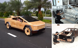 Thợ Việt chế xe Tesla bằng gỗ, báo Tây xem rồi xuýt xoa: Làm tốt hơn cả Elon Musk