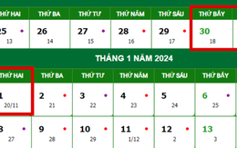 Tết Dương lịch năm 2024 được nghỉ mấy ngày?