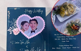 Hé lộ menu tiệc cưới Đoàn Văn Hậu và Doãn Hải My: Cỗ đầy ăm ắp, tận 12 món chưa kể tráng miệng và đồ uống