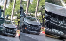 Đằng sau những bức ảnh TNGT: Toyota Innova trơ trọi giữa đường sau tai nạn với cản trước gãy rời