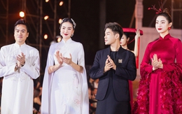 BTV Mai Ngọc, hoa hậu Lương Thùy Linh làm người mẫu show "Hừng đông" của Dũng Nguyễn
