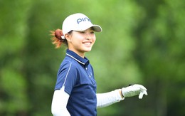 Ngắm bóng hồng xinh đẹp Chúc An trên sân golf