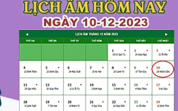 Lịch âm 10/12 –  Âm lịch hôm nay 10/12 chính xác nhất - VTC News