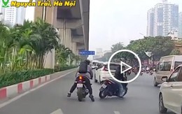 Phẫn nộ thanh niên đi xe máy gây tai nạn với phụ nữ xong bỏ chạy