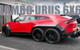 Dân chơi đầu tiên thế giới cho mổ xẻ nguyên chiếc Lamborghini Urus độ thành 6 bánh