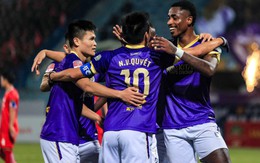 Văn Quyết làm lu mờ Hoàng Đức, CLB Hà Nội đại thắng để trở lại cuộc đua vô địch V.League