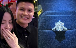 Chiếc nhẫn kim cương to đùng Quang Hải cầu hôn Chu Thanh Huyền đang trở thành đề tài bàn tán rôm rả