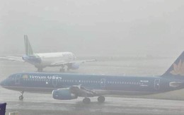 Hàng loạt chuyến bay phải 'quay đầu' hạ cánh ở sân bay khác vì Nội Bài sương mù dày đặc
