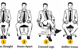 Dáng ngồi có thể báo hiệu bạn là người có tiền tài, danh vọng hay không: Bạn thuộc kiểu số mấy?