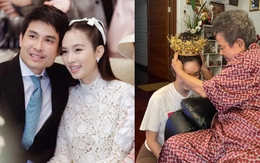 "Mỹ nhân chuyển giới đẹp nhất Thái Lan" Nong Poy được nhà chồng doanh nhân trao vương miện vàng giá trị khủng trước hôn lễ