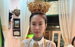 Vương miện vàng của Hoa hậu chuyển giới đẹp nhất Thái Lan trong ngày cưới