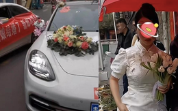 Trong ngày cưới, gia đình chú rể sầm mặt vì tình cũ cô dâu mang băng rôn với khẩu hiệu kỳ cục đến gây sự