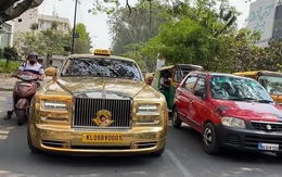 Cũng là taxi nhưng không phải Vios: Triệu phú mang hẳn Rolls-Royce Phantom 'mạ vàng' đi chạy dịch vụ khiến dân tình trầm trồ