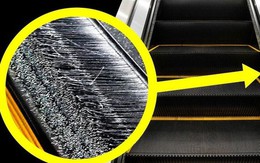 Phần lông bàn chải ở 2 bên thang cuốn có thật sự để làm sạch giày?