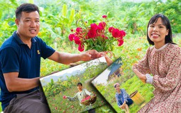 Vợ chồng trẻ bỏ phố về quê, cải tạo 20.000 m2 vườn hoang thành "rừng" hoa hồng