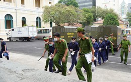 Nguyễn Minh Thành và đồng phạm bị dẫn giải đến tòa