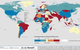 COVID-19: WHO tô đỏ gần hết châu Á, có khu vực tăng 481%