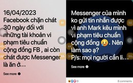 Messenger bị khóa, người dùng chật vật