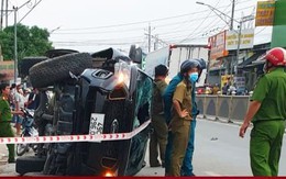 Tài xế tông chết thiếu tá CSGT và 2 người ở Long An: Trên xe chở gì?