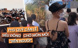 Phú Quý đang quá tải ngày cận lễ 30/4: xếp hàng ra chờ ra biển, một người chụp cả tá người nhìn