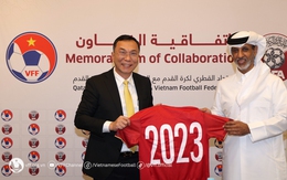LĐBĐ Việt Nam và LĐBĐ Qatar chính thức ký ghi nhớ hợp tác phát triển bóng đá