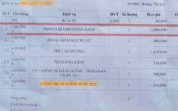 Vụ hóa đơn ghi "phong bì cho đăng kiểm": Lỗi do nhân viên đánh máy