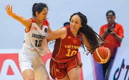 Nữ VĐV Việt kiều thi đấu lăn xả, sở hữu mái tóc xù ấn tượng ở tuyển bóng rổ Việt Nam