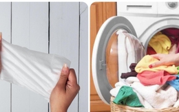 Bỏ một tờ giấy ướt vào máy giặt, bạn sẽ ngạc nhiên khi thấy thứ này