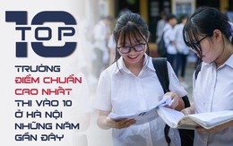 [Infographics] Top 10 trường điểm chuẩn cao nhất thi vào 10 ở Hà Nội những năm gần đây