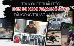 Truy quét ‘thần tốc’ hơn 50 nghi phạm nổ súng tấn công trụ sở xã ở Đắk Lắk