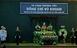 Tổ chức trọng thể lễ tang nguyên Phó Thủ tướng Chính phủ Vũ Khoan