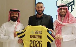 Benzema gia nhập Al Ittihad sau khi rời Real Madrid