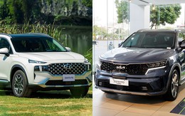 Hyundai Santa Fe Hybrid và KIA Sorento Hybrid: Huynh đệ "tương tàn" phân khúc xe xanh tại Việt Nam