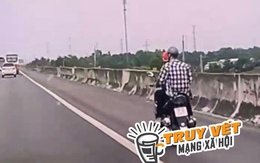 Ớn lạnh clip xe máy lao trên cao tốc TP HCM - Trung Lương