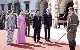 Cận cảnh lễ đón Chủ tịch nước Võ Văn Thưởng thăm Áo tại Cung điện Hofburg