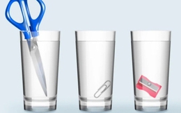 Câu đố dành cho người thông minh: Ly nào chứa được nhiều nước nhất?