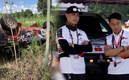 Tay đua Việt Nam bị lộn 2 vòng trong Mitsubishi Triton: ‘Chỉ mong lật lại được xe để chạy về đích’