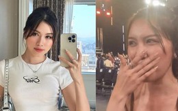 Lý do Thanh Thanh Huyền liên tục lấy tay che mặt khi đi cổ vũ Miss Grand Vietnam 2023?