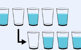 Người có IQ cao mới giải được câu đố này: Di chuyển chiếc cốc nào mới đúng?