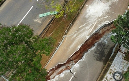 Phát hiện dòng chảy ngầm dưới đoạn sụt lún ở Đắk Nông