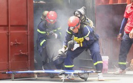 600 cán bộ, chiến sĩ phòng cháy chữa cháy thi tài cứu nạn, cứu hộ